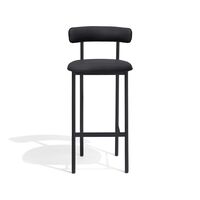 Font Barstol 75 cm Dunes Anthrazite Læder/Sort Stel