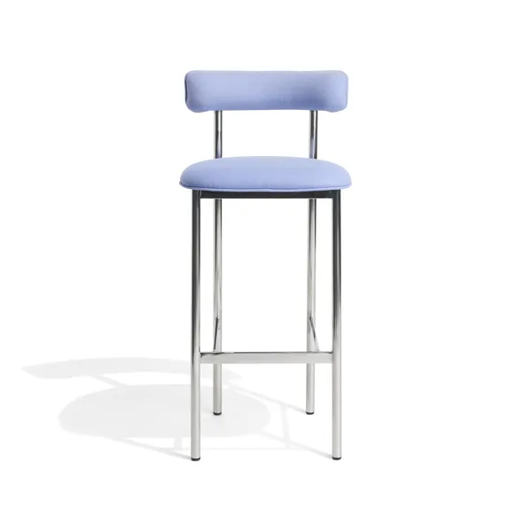 Font Bar Stool 75 cm Divina 676/Polished Steel Frame