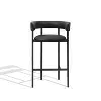 Font Bar Stool with Armrest 75 cm Dunes Anthracitee/Black Frame
