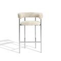 Sheepskin Oyster / Polished Steel Frame