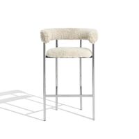 Sheepskin Oyster / Polished Steel Frame