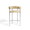 Sheepskin Honey / Polished Steel Frame