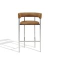 Dunes Cognac / Polished Steel Frame