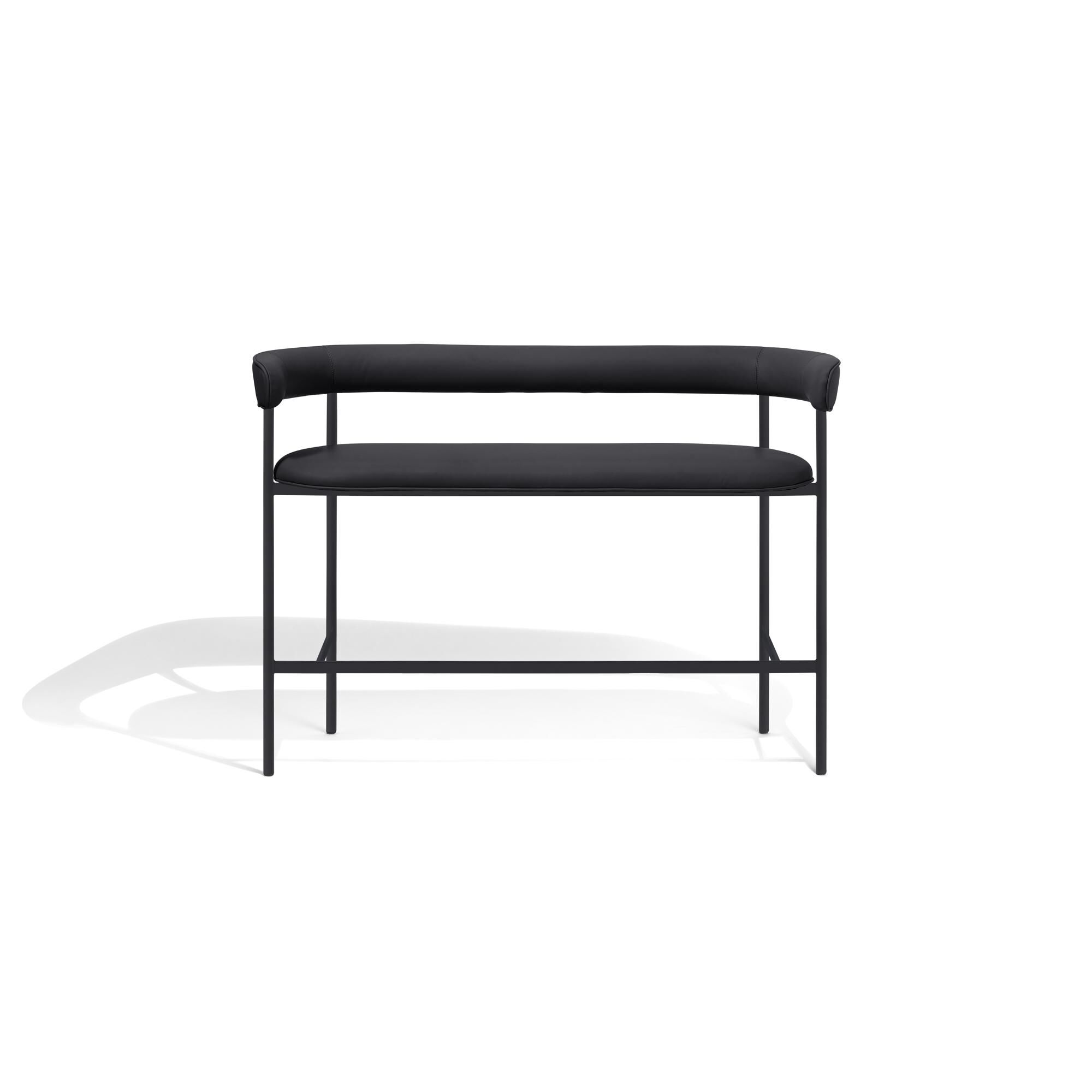 Font Bar Sofa 75 cm Dunes Anthrazite/Sort Stel