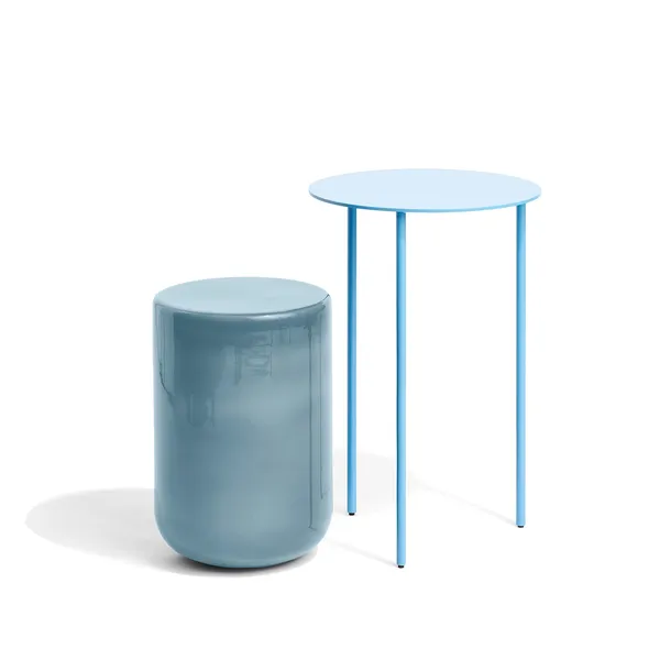 Pair Sidebord S Keramik/Blu Pastello