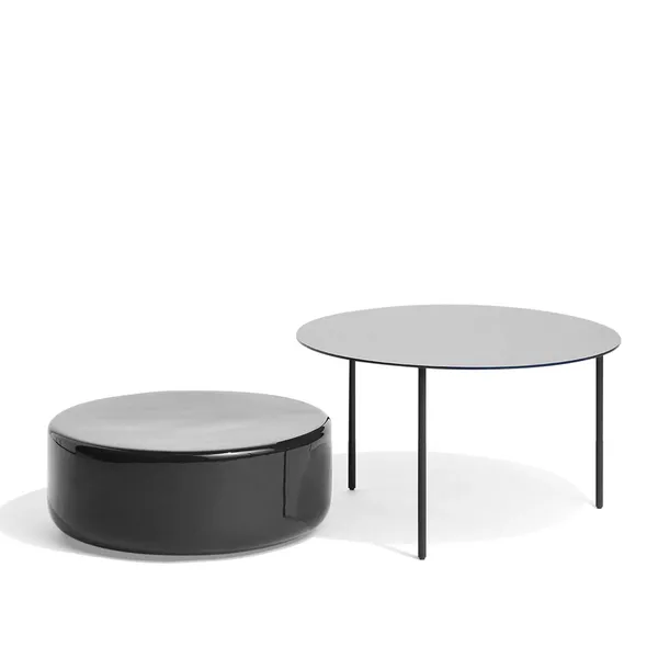 Pair Sidebord L Metal/Sort