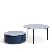 Pair Sidebord L Metal/Steel Blue