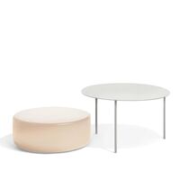 Pair Sidebord L Keramik/Light Ivory