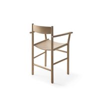 Linea Collection Akademia Dining Chair w. Armrests Light Lacquered Oak