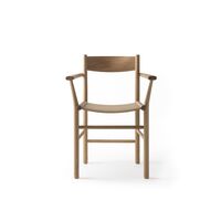 Linea Collection Akademia Dining Chair w. Armrests Lacquered Oak