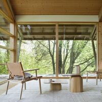 December Armchair w. Armrests Oiled Oak/Cognac Leather