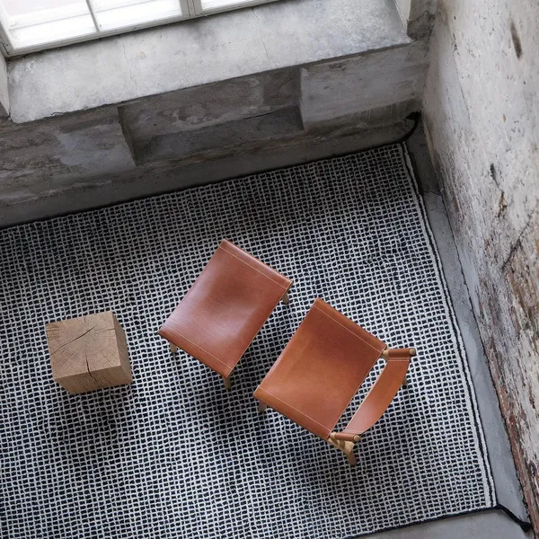 December Fauteuil Geoliede Essenhout/Linnen Canvas