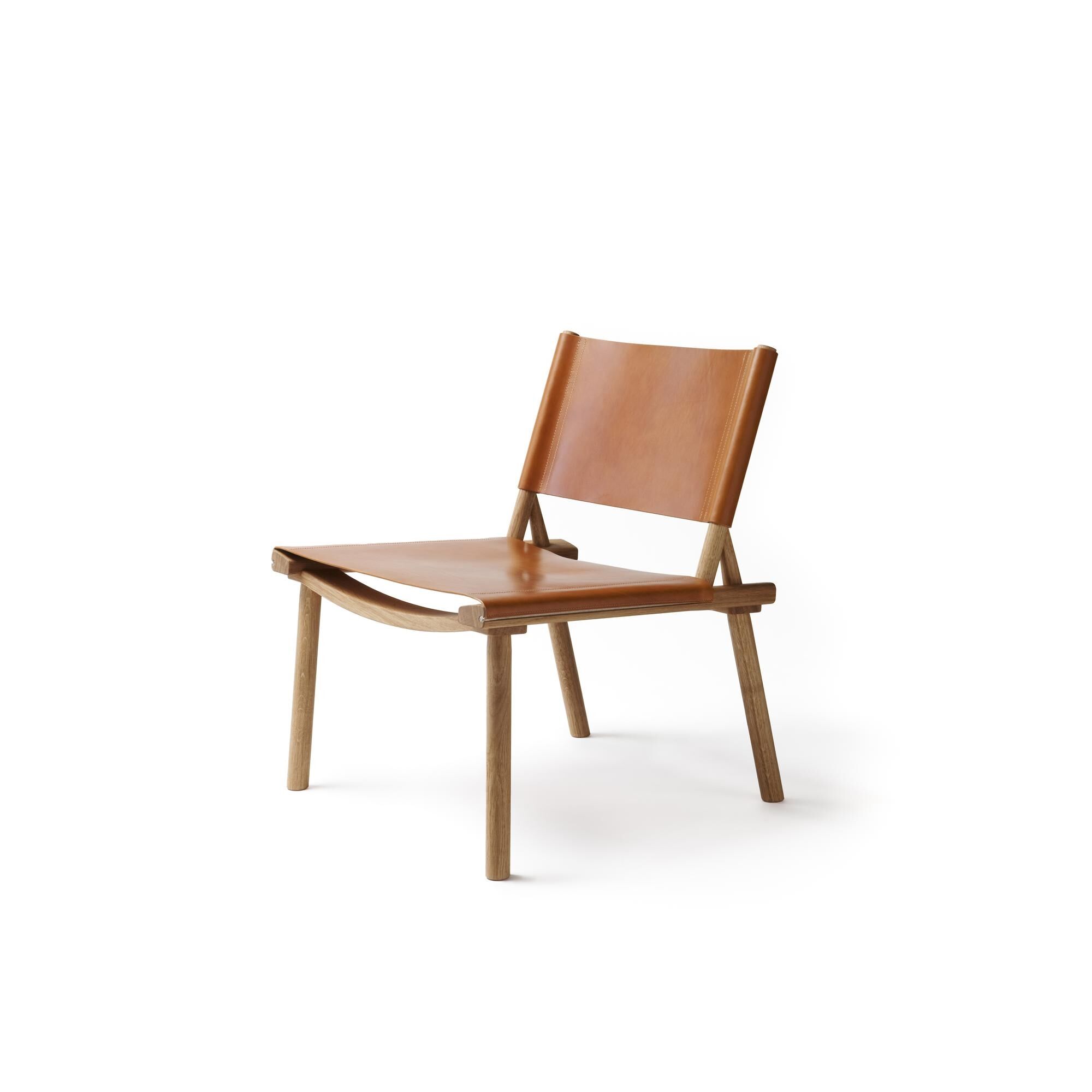 December Lnestol Olieret Egetr/Cognac Lder