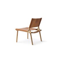 December Fauteuil Geolied Eiken/Cognac Leer