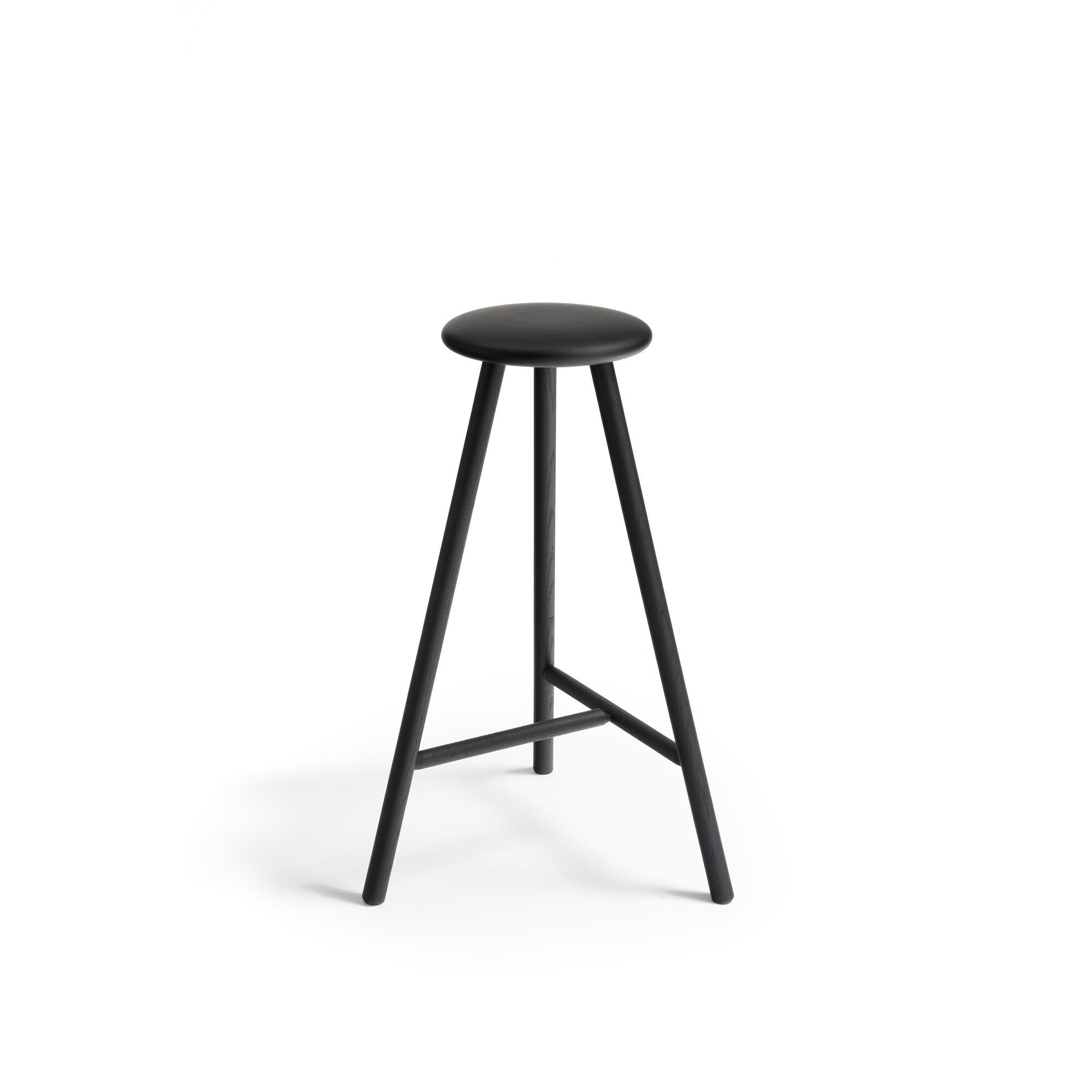 Linea Collection Perch Hj Barstol Sortbejdset Egetr