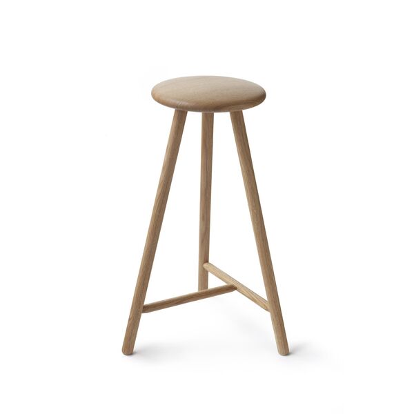 Sgabello da Bar Perch Della Collezione Linea in Rovere Oliato