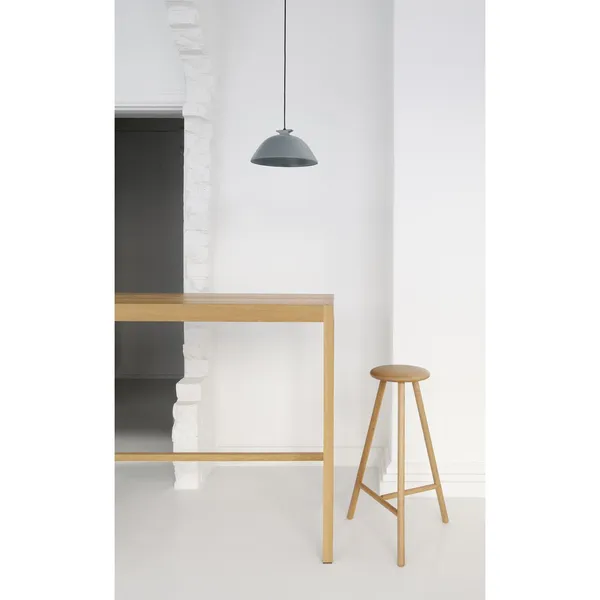 Linea Collection Perch High Bar Stool Oiled Oak