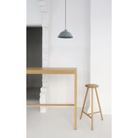 Linea Collection Perch High Bar Stool Oiled Oak