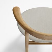 Linea Collection RMT3 Spisestol Askbeiset i Eikefarge/stålskåret Trio 213
