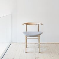 Linea Collection RMT3 Spisestol Askbeiset i Eikefarge/stålskåret Trio 213