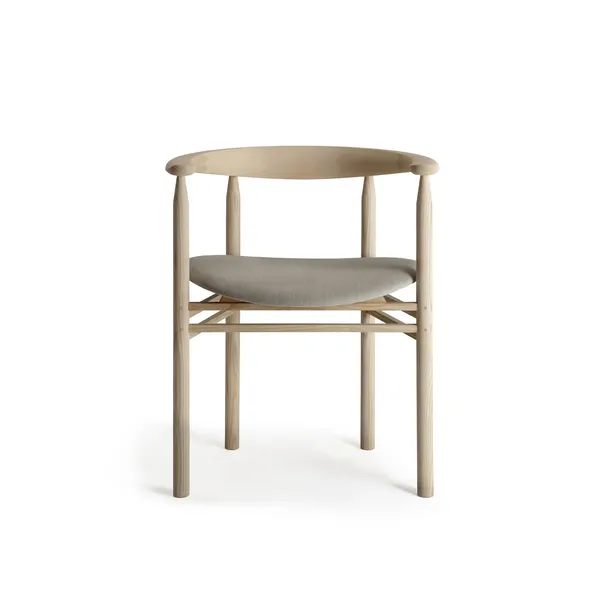 Linea Collection RMT6 Eettafelstoel Geoliede Essenhout/Steelcut Trio 213
