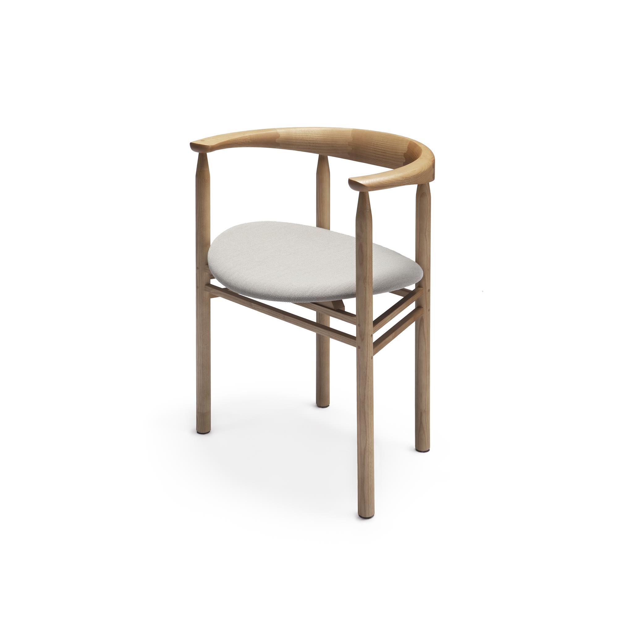 Linea Collection RMT6 Spisestol Askbeiset i Eikefarge/stålskåret Trio 213