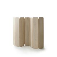 Skandinavia Collection Aparte Room Divider Geoliede Asbak/Nude Leder
