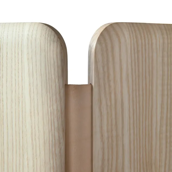 Skandinavia Collection Aparte Room Divider Geoliede Asbak/Nude Leder