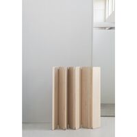 Skandinavia Collection Aparte Room Divider Geoliede Asbak/Nude Leder