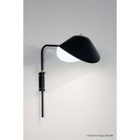 Applique Antony 1 Wall Lamp Black & Brass