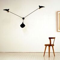 Applique Araigne 3 Wall Lamp Black & Brass Fixed