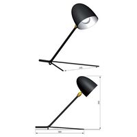 Cocotte Bordlampe Sort & Messing