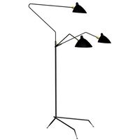 Lampadaire 3 Floor Lamp Black & Brass