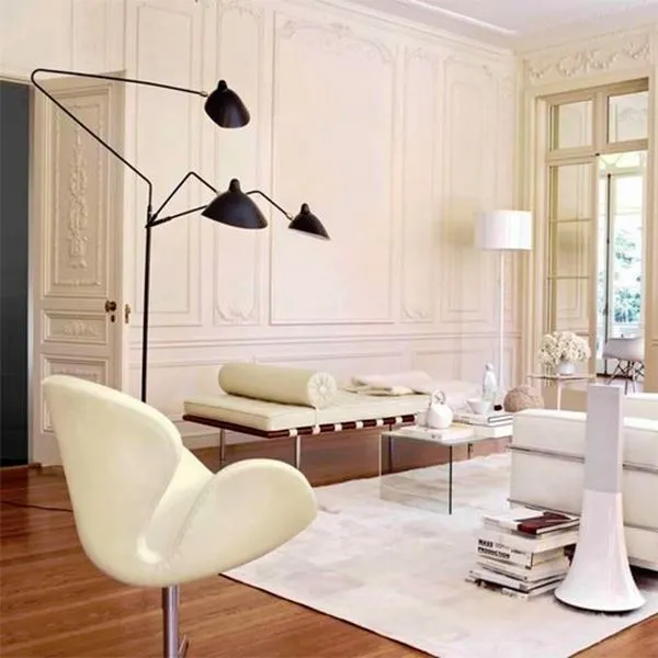 Lampadaire 3 Floor Lamp Black & Brass