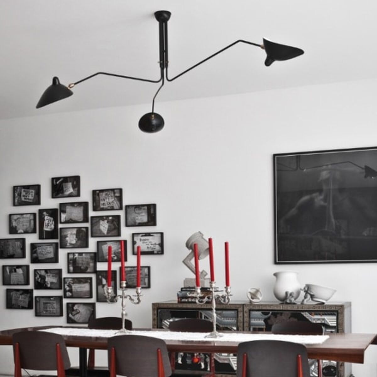 Plafonnier 3 Ceiling Light Black & Brass