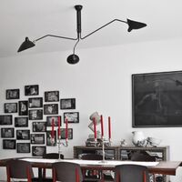 Plafonnier 3 Ceiling Light Black & Brass