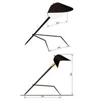 Tripod Table Lamp Black & Brass