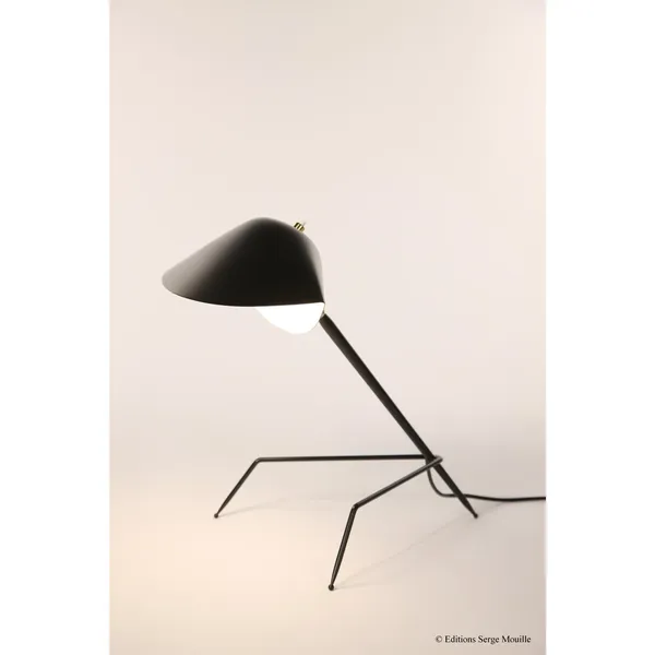 Tripod Table Lamp Black & Brass