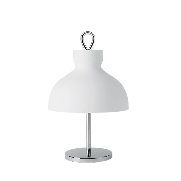 Arenzano Bordslampa L&aring;g Vit & Krom