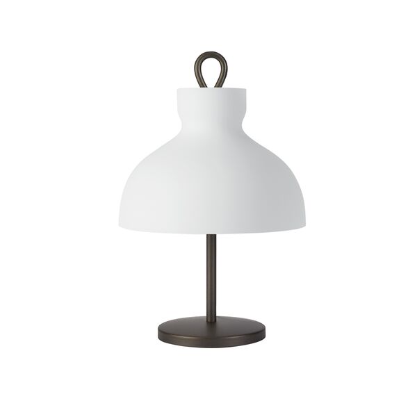 Arenzano Bordlampe Lav Hvid & Bronze