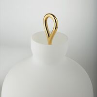 Arenzano Table Lamp Short White & Bronze