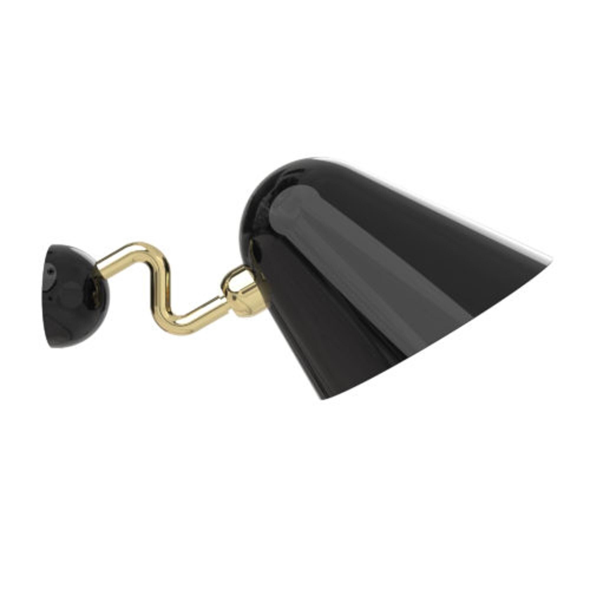 Beghina V&auml;gglampa Svart & M&auml;ssing