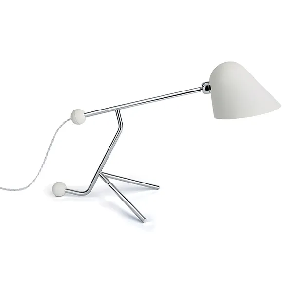 Beghina Table Lamp Matt White & Chrome