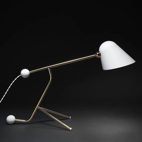 Beghina Table Lamp Matt White & Chrome