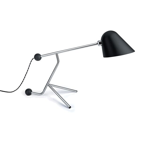 Beghina Bordslampa Matt Svart & Krom