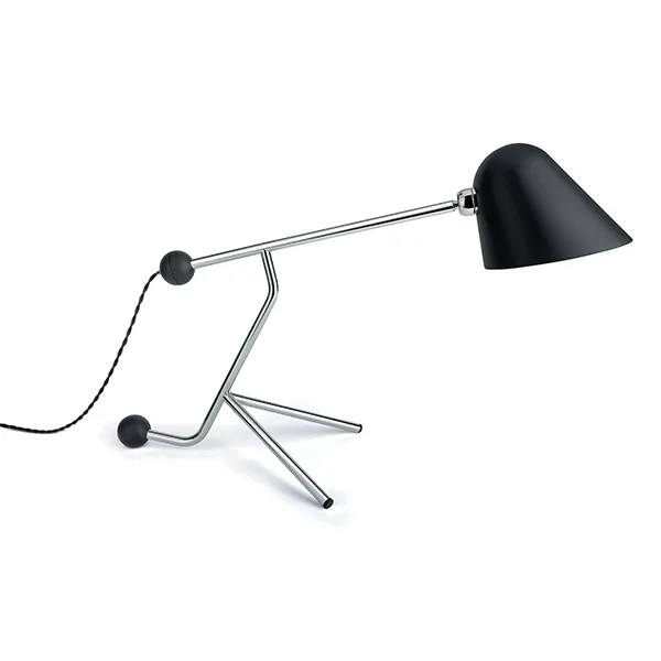 Beghina Table Lamp Matt Black & Chrome