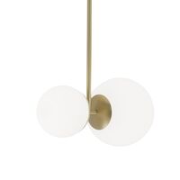 Biba Hanglamp 100cm Messing & Wit