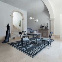 Biba Pendel 140cm Mat Sort & Hvid