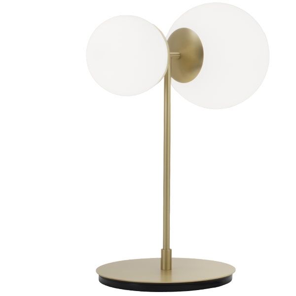 Biba Bordslampa Vit & M&auml;ssing