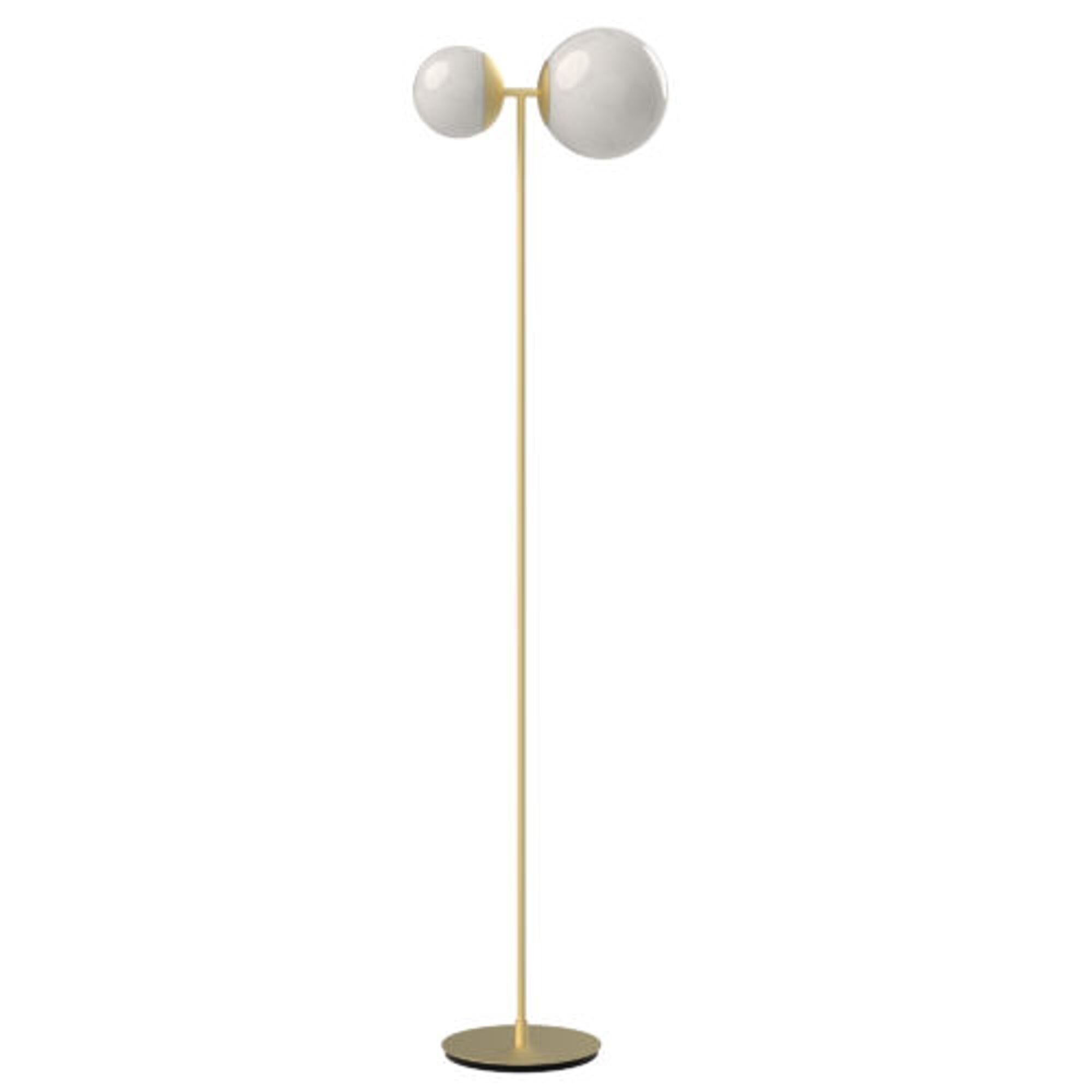 Biba Golvlampa Vit & M&auml;ssing
